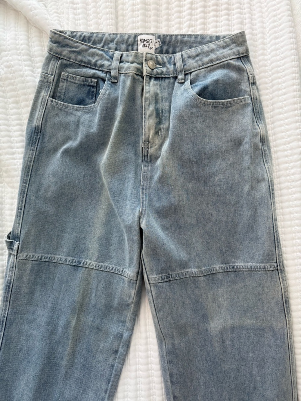 Princess Polly Light Blue Carpenter Jeans
